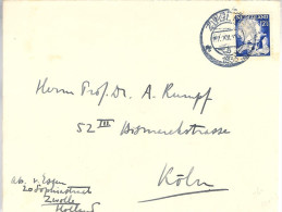 1933 Envelop Van ZWOLLE Naar Köln Met NVPH264 - Covers & Documents