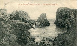 CPA 44 DU POULIGUEN A BATZ ETUDE DE ROCHERS - Batz-sur-Mer (Bourg De B.)