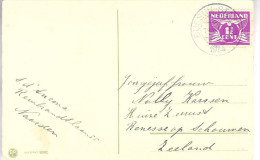 1934 Felicitatiekaart Van BUSSUM-STATION Naar Renesse - Cartas & Documentos
