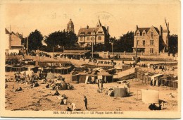 CPA 44  BATZ LA PLAGE SAINT MICHEL 1934 - Batz-sur-Mer (Bourg De B.)