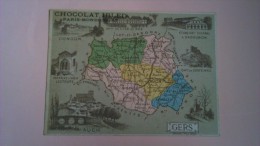 PUBLICITE DU CHOCOLAT IBLED - DEPARTEMENT DU GERS  - PORT 1 EURO - Schokolade