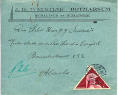 1935 Firma-envelop Van OOTMARSUM *1* Langebalk  Naar Almelo Met NVPH 287 - Covers & Documents
