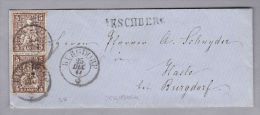 Heimat BE OESCHBERG 1861-12-25 Langstempel Auf Brief Nach Hasle Mit 2 X 5Rp Braun - Lettres & Documents