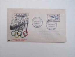 FDC :  JO D´HELSINKI  CANOE - 1950-1959