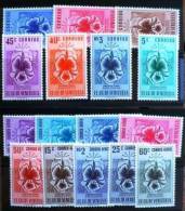 VENEZUELA: Orchidees. Yvert 473/79 + PA 501/09. Serie Complete Neuve Sans Charniere (MNH) SERIE RARE. - Orchideeën