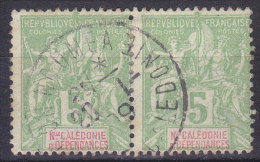 Colonies Francaises Nouvelle Calédonie N° 59 Paire Type De 1892 Oblitéré - Usati