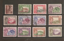 DOMINICA 1938-47 VALUES TO 1s BETWEEN SG 99 AND SG 109  FINE USED Cat £15 - Dominique (...-1978)