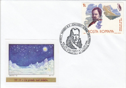 31616- F.F NANSEN AND H. JOHANSEN FIRST NORTH POLE EXPEDITION, POLAR NIGHT, SPECIAL COVER, 2005, ROMANIA - Arctic Expeditions