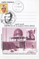 31617- PAUL SIPLE, FIRST CHIEF OF THE AMERICAN ANTARCTIC STATION, SPECIAL POSTCARD, 2008, ROMANIA - Onderzoeksstations