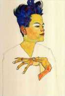 Egon SCHIELE Autoportrait Les Mains Sur La Poitrine - Schiele