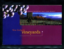 NEW ZEALAND - 1997  VINEYARDS  PRESTIGE  BOOKLET  MINT NH - Cuadernillos