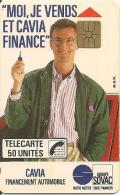 CARTE-PUCE-PRIVEE-D-50U-D118-GEM-1989-CAVIA-FINANCE-UTILISE-BE - Telefoonkaarten Voor Particulieren