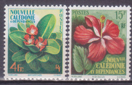 Colonies Francaises Nouvelle Calédonie N° 288/289 La Flore Xanthostemon Hibiscus 1958 Neuf ** - Neufs