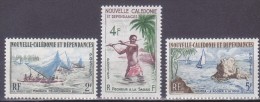 Colonies Francaises Nouvelle Calédonie N° 302/304 Peche Et Sports Nautiques 1962 Neuf ** - Neufs