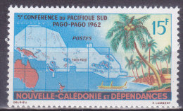 Colonies Francaises Nouvelle Calédonie N° 305 5e Conférence Du Pacifique Sud A Pago Pago 1962 Neuf ** - Neufs