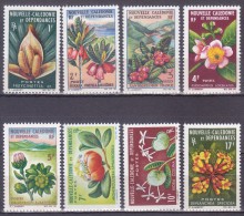 Colonies Francaises Nouvelle Calédonie N° 314/321 Fleurs 1964/65 Neuf ** - Neufs