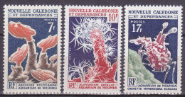 Colonies Francaises Nouvelle Calédonie N° 322/324 Aquarium De Nouméa 1964/65 Neuf ** - Neufs