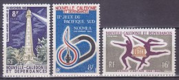Colonies Francaises Nouvelle Calédonie N° 327/329 Centenaire + Jeux Sportifs + Unesco 1965/66 Neuf ** - Neufs