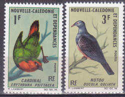 Colonies Francaises Nouvelle Calédonie N° 330/331 Oiseaux Cardinal Notou 1966 Neuf ** - Neufs