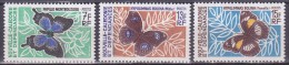 Colonies Francaises Nouvelle Calédonie N° 341,343,344 Papillons 1967 Neuf ** - Neufs