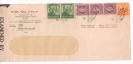 E) 1942 CUBA, AIR MAIL, FRUIT SPECIES, CIRCULATED MULTIPLE COVER - Oblitérés