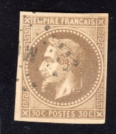 Colonies Française N° 9 (Variété, Beau Fond Ligné)  Avec Oblitération Losange  TB - Napoléon III.