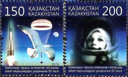 Kazakhstan - 2013 - 50th Anniversary Of Flight Of First Spacewoman From Baikonur Spaceport - Mint Stamp Set - Kazakistan