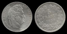 LOUIS - PHILIPPE I . 5 FRANCS . 1839 K . ( BORDEAUX ). - 5 Francs