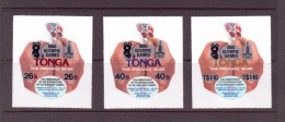 TONGA 1980 JO MOSCOU SURCHARGE ADHESIF  YVERT N°A158/60  NEUF MNH** - Tonga (1970-...)