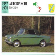 Autobianchi Bianchina  -  1957 -  Fiche Technique Automobile (Italie) - Cars