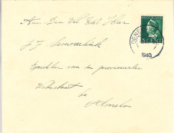 1940 Envelop Van DENEKAMP Naar Almelo - Briefe U. Dokumente