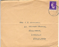 1947 Envelop Van Amersfoort Naar Boultham Lincoln Met NVPH 339 - Covers & Documents