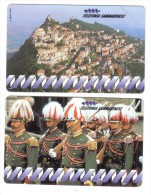 SAN MARINO Telefonia Sammarinese 8000+18000 Lire 01 09 1994 Nuove Cod.schede.08 - San Marino