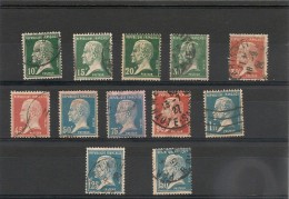 FRANCE 1923/26  Pasteur N° Y&T :170/181 Oblitérés - 1922-26 Pasteur