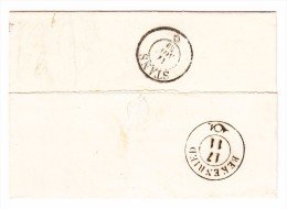 Heimat NW Beckenried + Stanz 17.11.1859 Transit Und AK-Stempel Auf Brief Aus Luzern - Cartas & Documentos