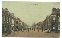 CPA LILLERS  Carte Toilée Rue De Pernes  Edit Bazar Lillerois - Lillers