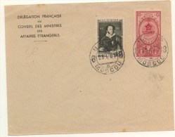 RUSSIE - Belle Enveloppe Affranchie Le 25/04/1947 Avec N° 1065 Et 1080 Yvert & Tellier - Lettres & Documents