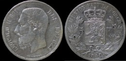 Belgium Leopold II 5 Frank 1867 Punt - 5 Francs