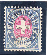 Heimat SH Unterhallau Vollstempel Auf 50Cts. Telegrafen Marke #16 - Telegraafzegels