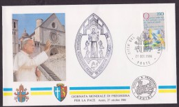 Voyage Jean Paul II - 1985/1986 - Enveloppe Illustrée - Papes