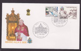 Voyage Jean Paul II - 1985/1986 - Enveloppe Illustrée - Papes