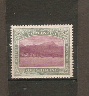 DOMINICA 1903 - 1907 1s SG 33 LIGHTLY MOUNTED MINT Cat £38 - Dominica (...-1978)