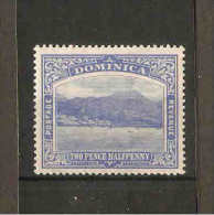 DOMINICA 1918 2½d BRIGHT BLUE SG 50b LIGHTLY MOUNTED MINT Cat £5 - Dominique (...-1978)