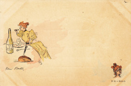 Illustrateur Boutet Henri,  Femme à Table, Eau De Vichyr  TB - Boutet