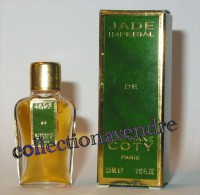COTY : Jade Impérial De Stéphane Coty. Rare Miniature De Collection : Eau De Parfum, 3,5 Ml, Parfait état - Miniature Bottles (in Box)
