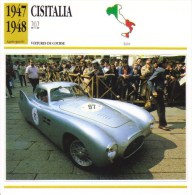 Cisitalia 202 (Course)  -  1947 -  Fiche Technique Automobile (Italie) - Cars