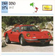 Dino (Ferrari) 246 GT  -  1969 -  Fiche Technique Automobile (Italie) - Cars