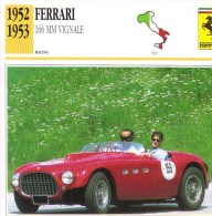 Ferrari 166 MM Vignale Barchetta  -  1952  -  Fiche Technique Automobile (Italie) - Cars