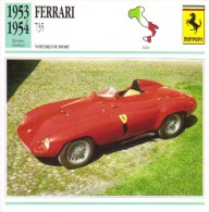 Ferrari 735 (Course)  -  1953  -  Fiche Technique Automobile (Italie) - Cars