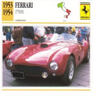 Ferrari 735MM  (Course)  -  1953  -  Fiche Technique Automobile (Italie) - Cars